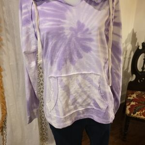 Purple Tie-Dye Women's Hoodie